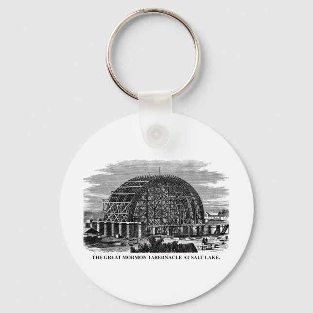 The Great Mormon Tabernacle at Salt Lake Key Ring (Front)
