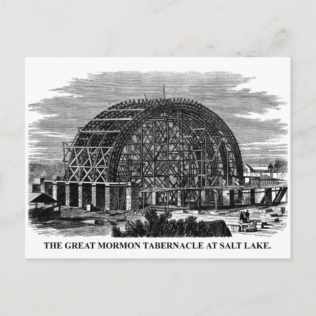 The Great Mormon Tabernacle at Salt Lake Postcard (Front)