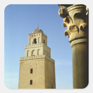 The Great Mosque, Aghlabid, 836-875 AD Square Sticker