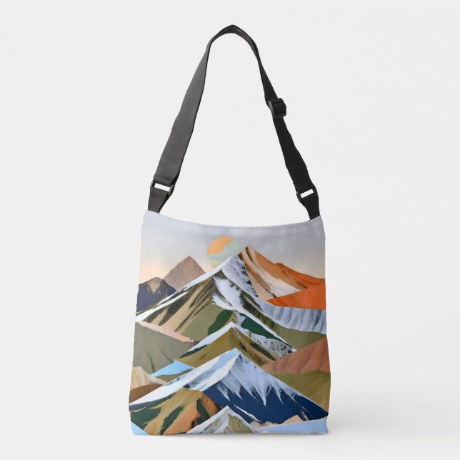 The Great Mountain Ranges Crossbody Bag (Front)