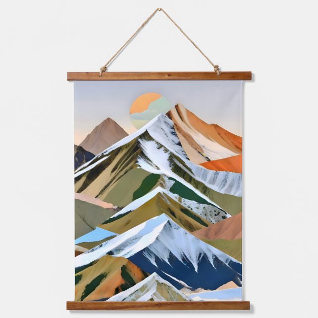 The Great Mountain Ranges Hanging Tapestry (Front)
