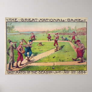 The Great National Game Last Match of the Season Poster