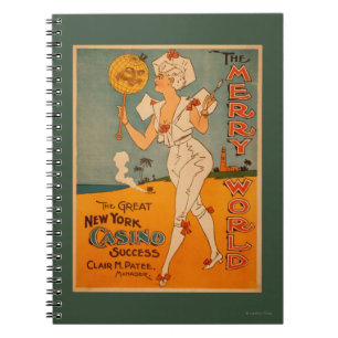 The Great New York Casino Success Theatre Spiral Notebook