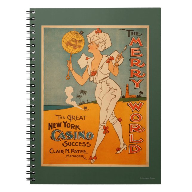 The Great New York Casino Success Theatre Spiral Notebook (Front)