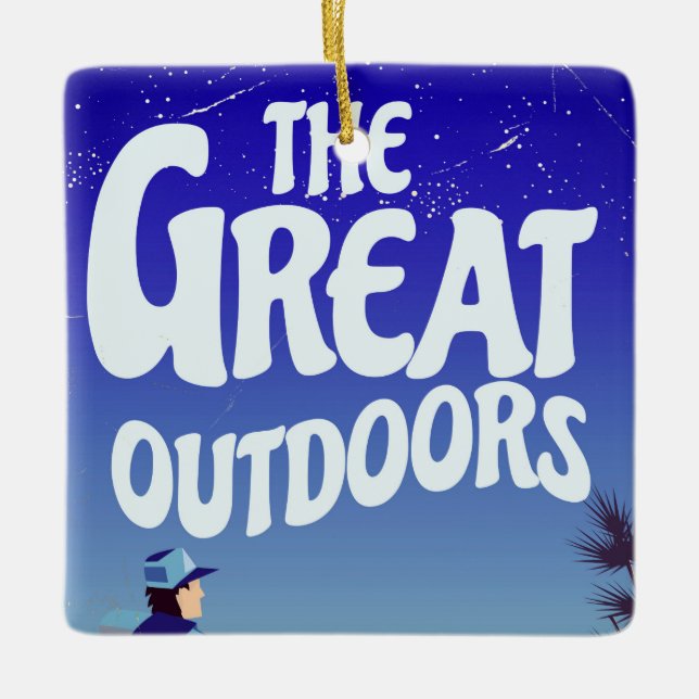 The Great Outdoors. Ceramic Tree Decoration (Front)