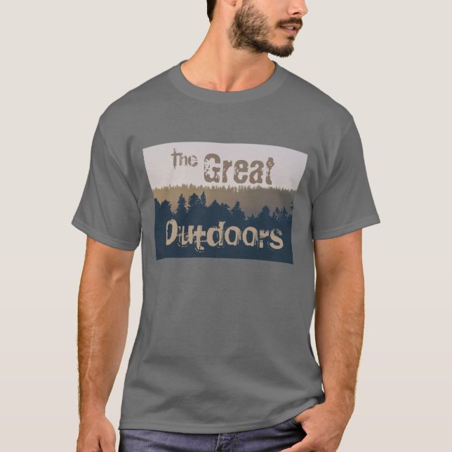 The Great Outdoors Rustic T-Shirt (Front)
