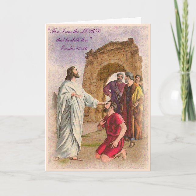 The Great Physcician Healing and Get well Card (Front)