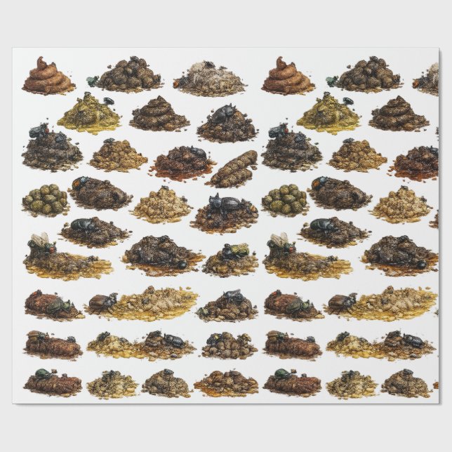 The Great Poop Collection Wrapping Paper (Flat)