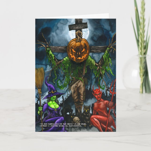 The Great Pumpkin (Died for Your Treats) Card (Front)