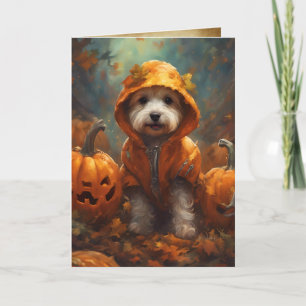 The Great Pumpkin Puppy, Cute Halloween Greeting Card