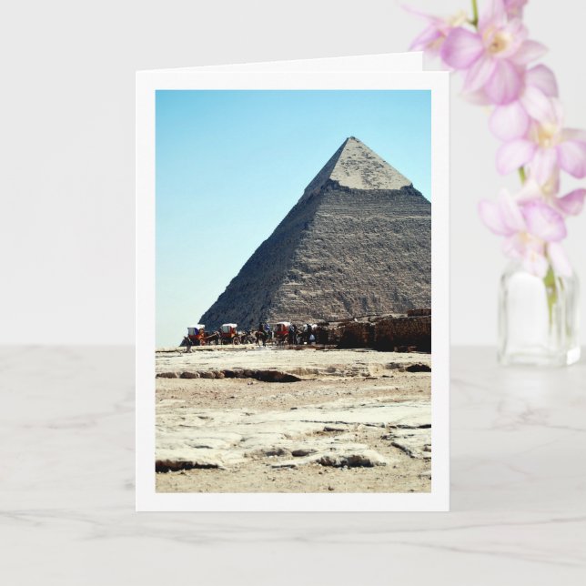 The Great Pyramid Of Giza, Cairo, Egypt Card (Orchid)