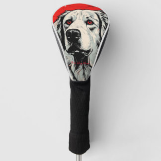 The Great Pyrenees Dog, Red and Black 001 - Ulises Golf Head Cover