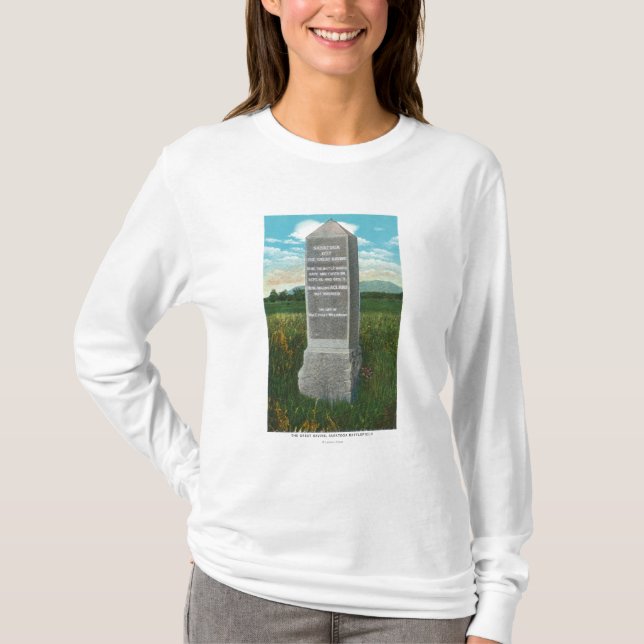 The Great Ravine of the Saratoga Battlefield T-Shirt (Front)