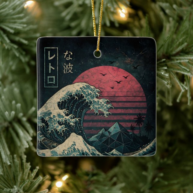 The Great Retro Wave Classic Ceramic Ornament (Tree)