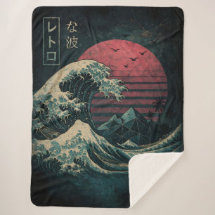 The Great Retro Wave Classic Sherpa Blanket