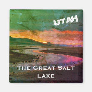 The Great Salt Lake, Northern Utah Landscape Magnet