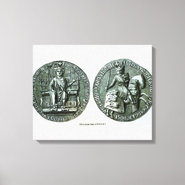The Great Seal of Edward I Canvas Print (Front)