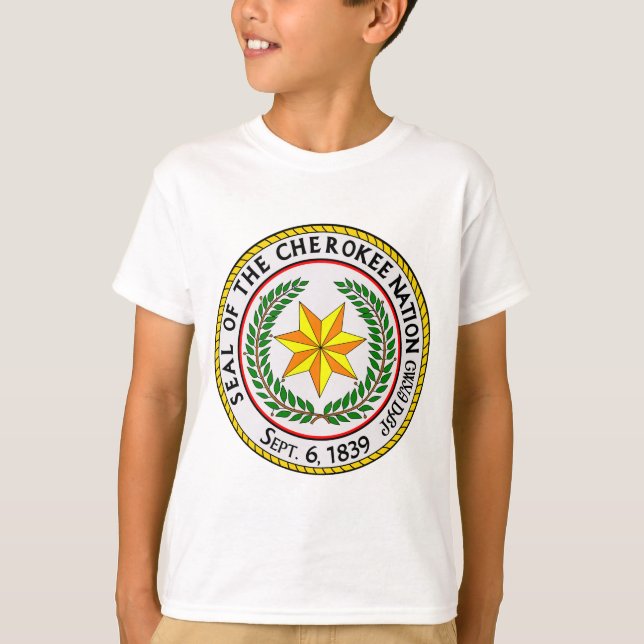 The Great Seal Of The Cherokee Nation Oklahoma  T-Shirt (Front)