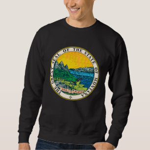 THE GREAT SEAL OF THE STATE OF MONTANA ORY Y PLATA SWEATSHIRT