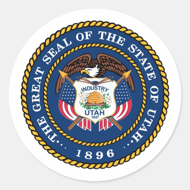 The Great Seal of the State of Utah 1896 (Front)