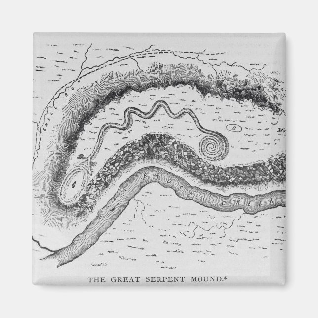 The Great Serpent Mound Magnet (Front)