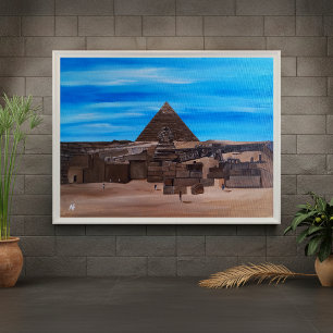 The Great Sphinx and the Pyramid of Khafre Canvas Print