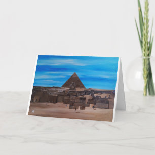 The Great Sphinx and the Pyramid of Khafre Card
