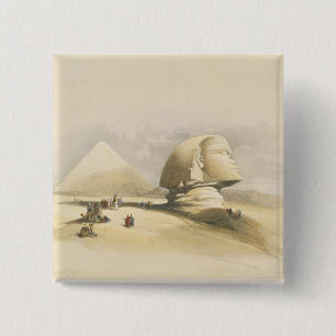 The Great Sphinx and the Pyramids of Giza, from "E 15 Cm Square Badge