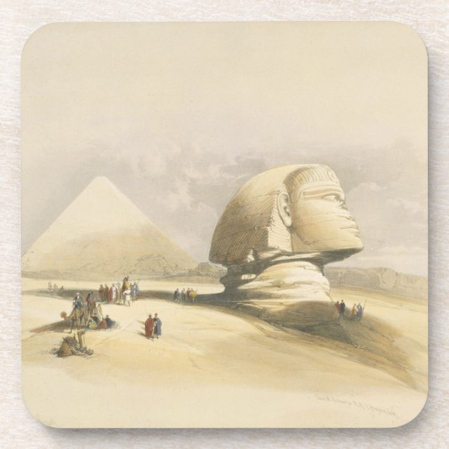 The Great Sphinx and the Pyramids of Giza, from "E Coaster (Front)