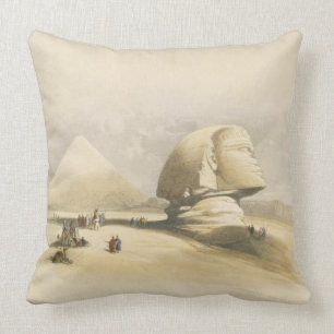 The Great Sphinx and the Pyramids of Giza, from "E Cushion