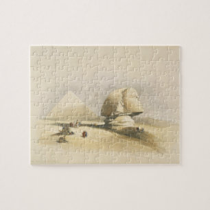 The Great Sphinx and the Pyramids of Giza, from "E Jigsaw Puzzle