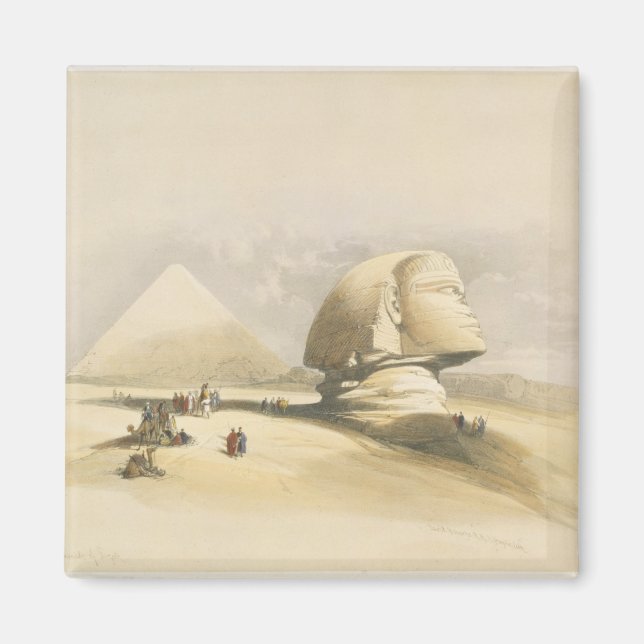 The Great Sphinx and the Pyramids of Giza, from "E Magnet (Front)