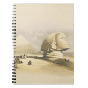 The Great Sphinx and the Pyramids of Giza, from "E Spiral Notebook