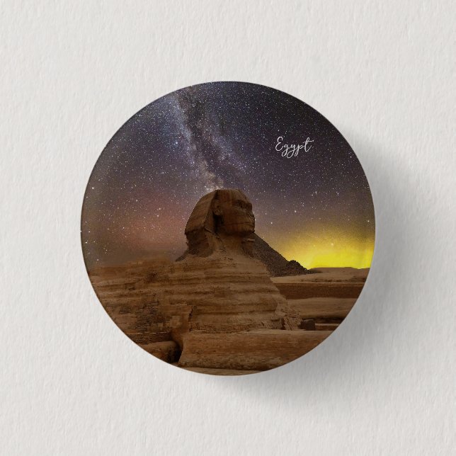 The Great Sphinx Of Giza 3 Cm Round Badge (Front)
