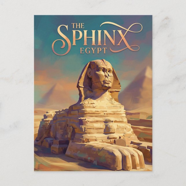 The Great Sphinx of Giza Egypt Postcard (Front)
