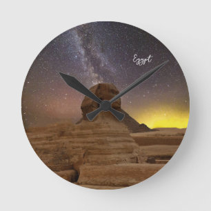 The Great Sphinx Of Giza Round Clock