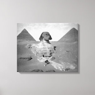 The Great Sphinx & Pyramids, 1878 Canvas Print