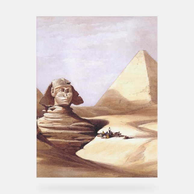 The Great Sphinx, Pyramids of Giza Acrylic Sign (Front)