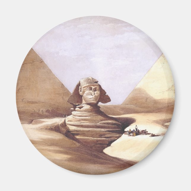 The Great Sphinx, Pyramids of Giza Magnet (Front)