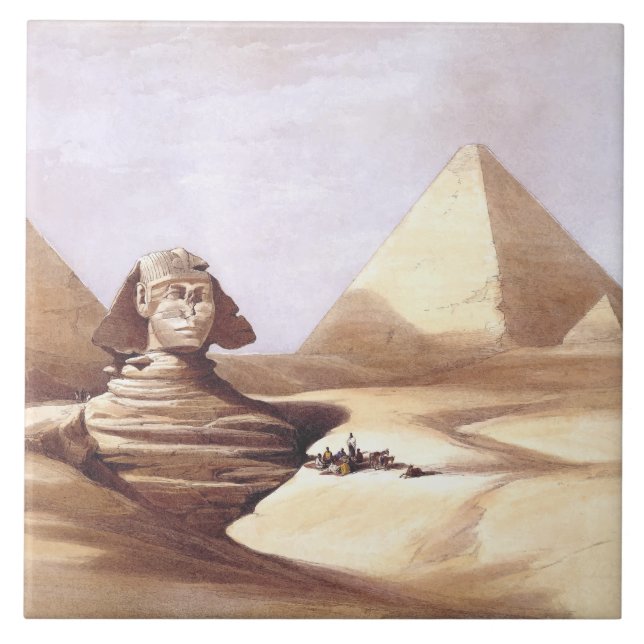 The Great Sphinx, Pyramids of Giza Tile (Front)