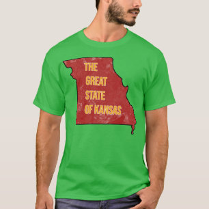 The great state of kansas stickerdesign T-Shirt