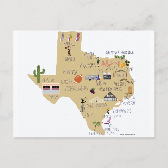 The Great State of Texas Postcard (Front)