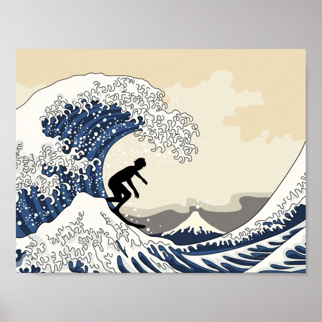 The Great Surfer of Kanagawa Poster (Front)