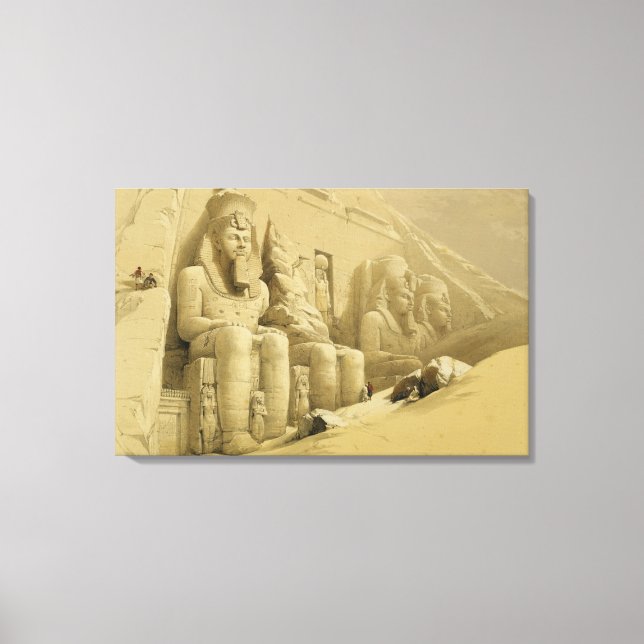 The Great Temple of Abu Simbel, Nubia, from "Egypt Canvas Print (Front)