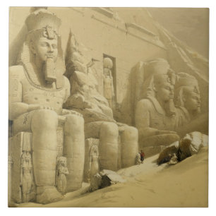 The Great Temple of Abu Simbel, Nubia, from "Egypt Tile