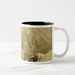 The Great Temple of Abu Simbel, Nubia, from "Egypt Two-Tone Coffee Mug
