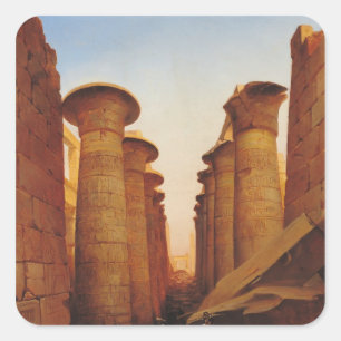 The Great Temple of Amun at Karnak Square Sticker