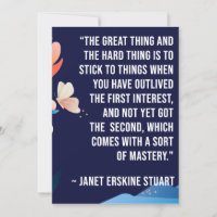 The Great Thing and the Hard Thing Quotation Card
