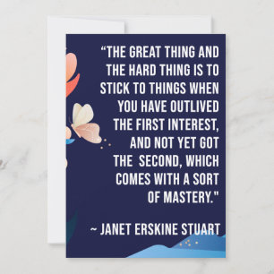 The Great Thing and the Hard Thing Quotation Card