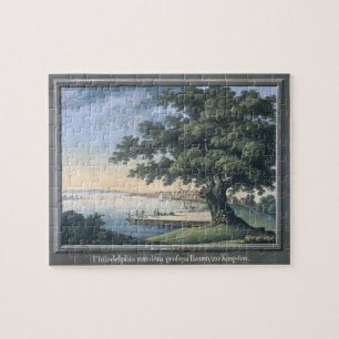 The Great Tree of Kingston with a view of Philadel Jigsaw Puzzle